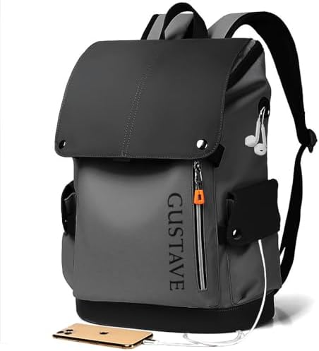 Sac à dos en cuir ELEPHANTBOAT® de 15,6 pouces