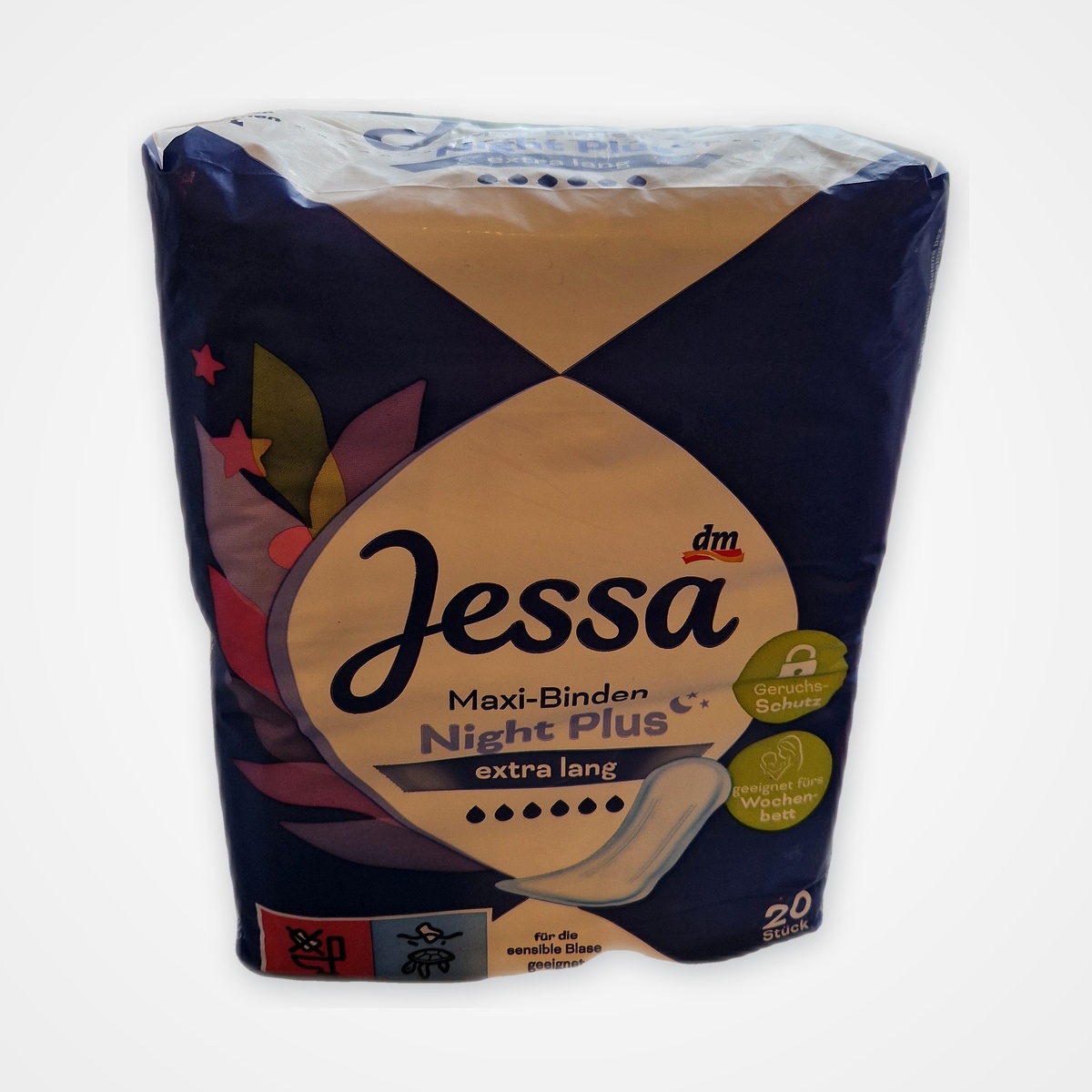 Serviettes Hygiéniques Maxi Nuit Plus - Jessa (Paquet de 20)