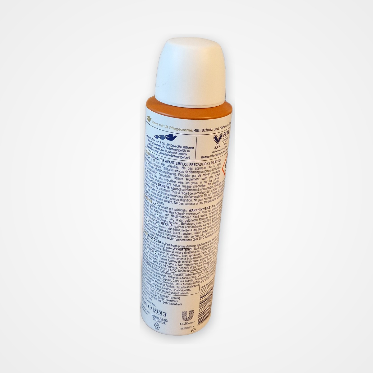 Déodorant Spray Dove Senteur Vanille 48h (150 ml)