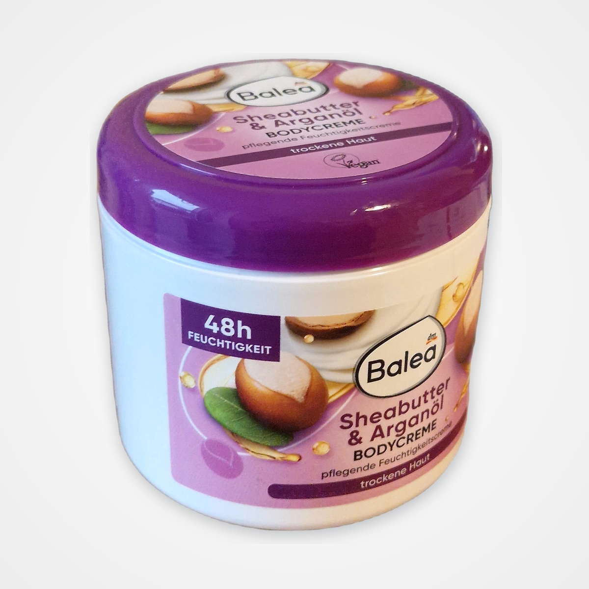 Crème Corps Nourrissante Beurre de Karité & Huile d'Argan - Balea (Grand Pot 500 ml)