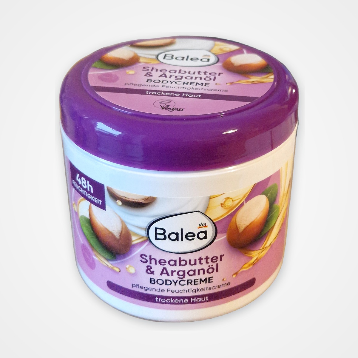Crème Corps Nourrissante Beurre de Karité & Huile d'Argan - Balea (Grand Pot 500 ml)