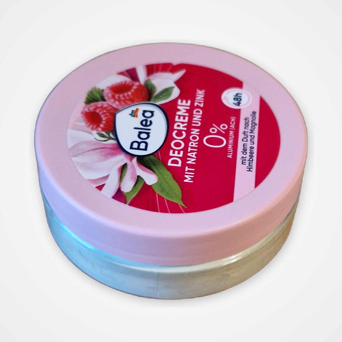 Crème Déodorante Bicarbonate & Zinc Framboise & Magnolia - Balea (Pot 50 ml)