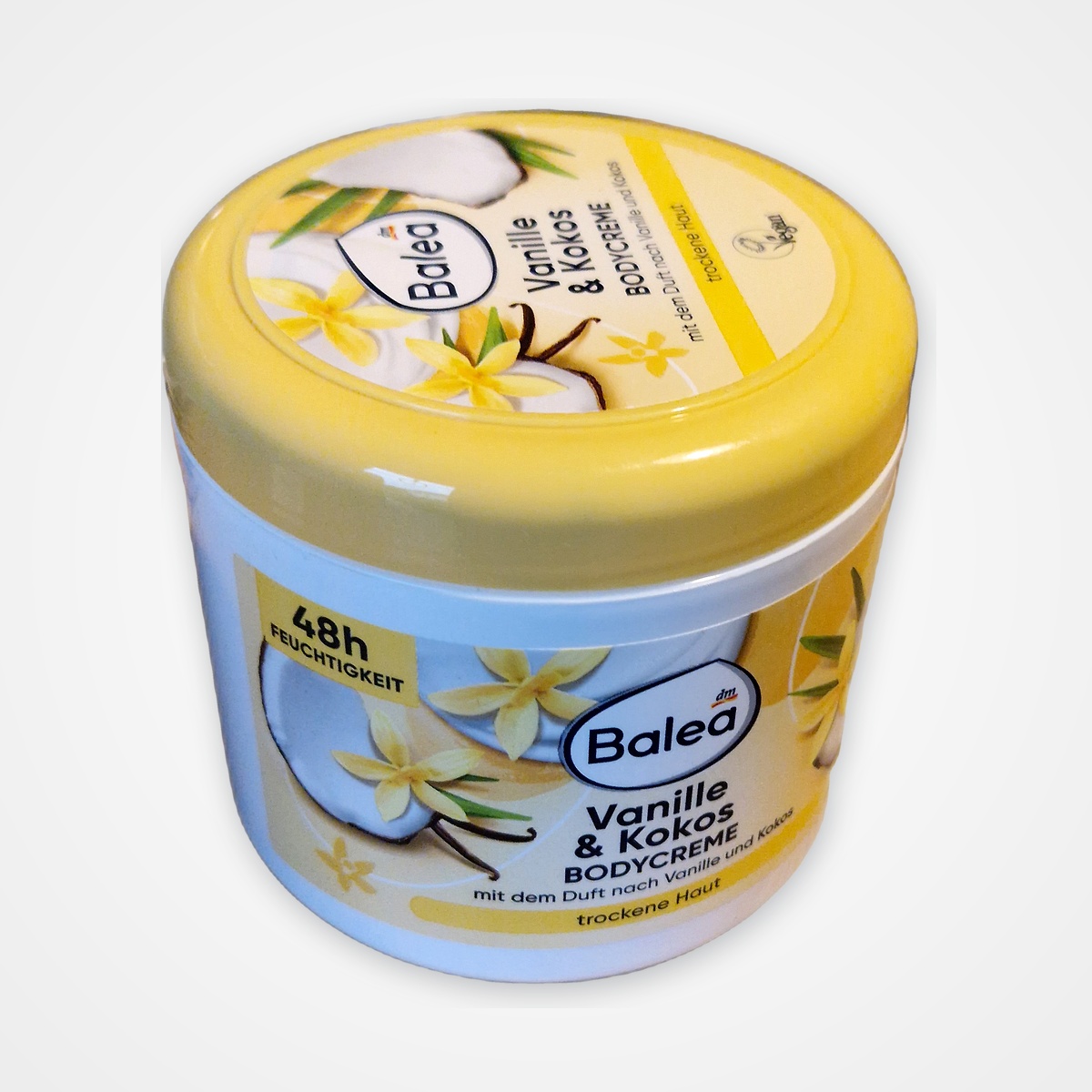 Crème Corps Hydratante Vanille & Noix de Coco - Balea (Grand Pot 500 ml)