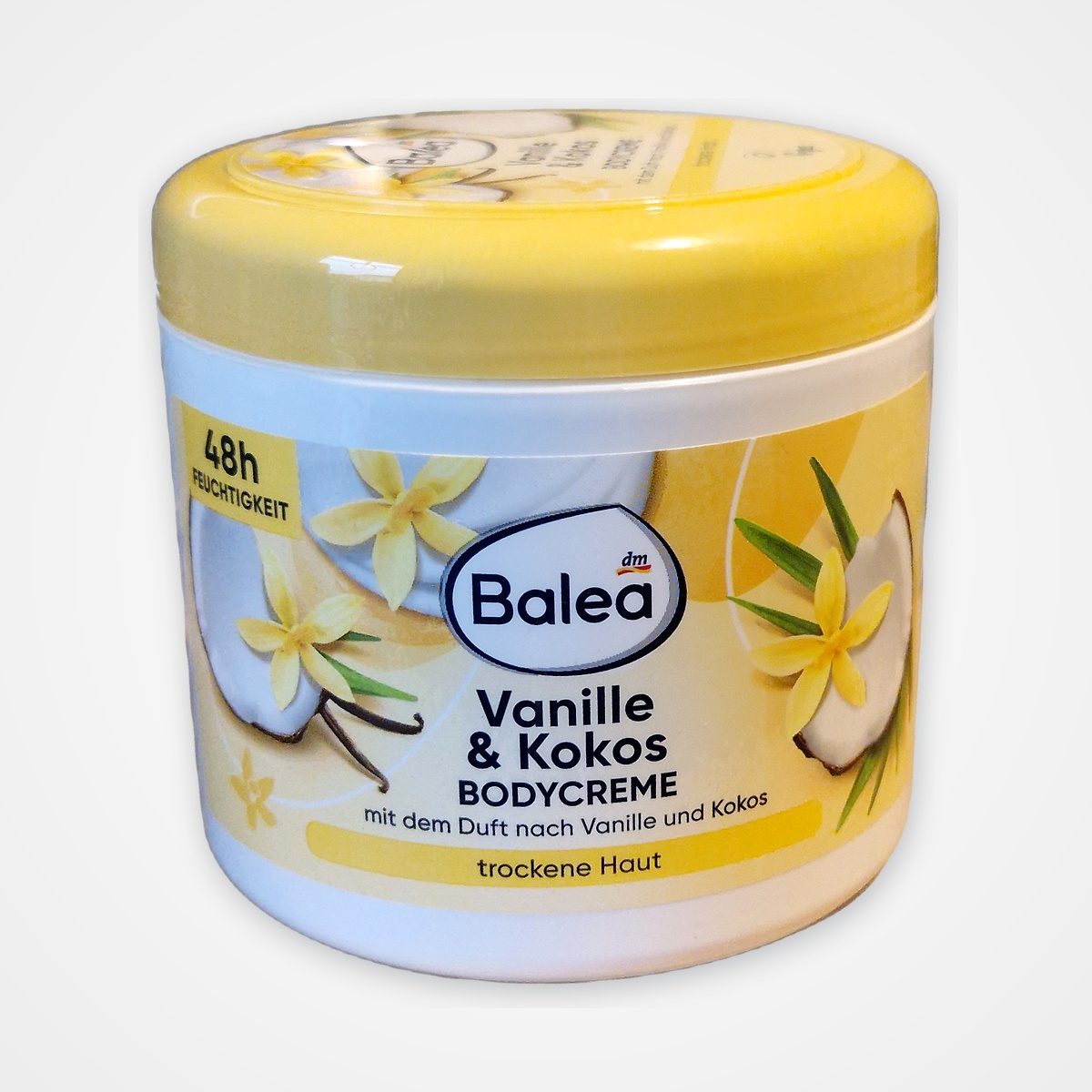 Crème Corps Hydratante Vanille & Noix de Coco - Balea (Grand Pot 500 ml)