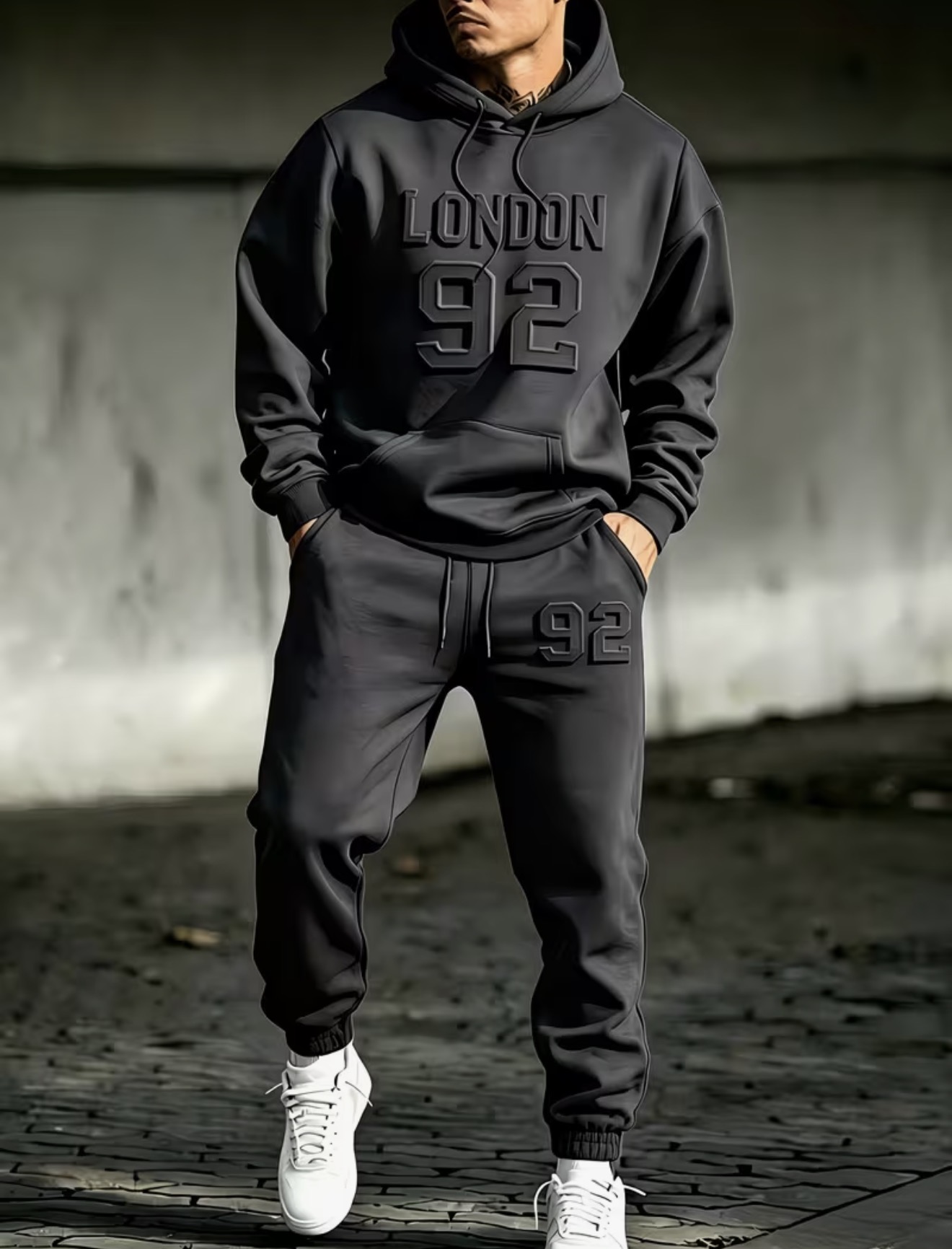 Survêtement sweat à capuche London 92