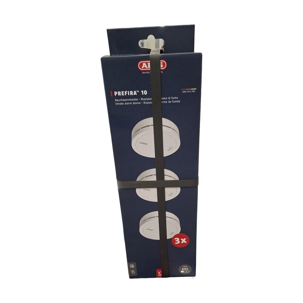 Détecteurs de fumée ABUS Prefira 10 - Lot de 3, batterie 10 ans
